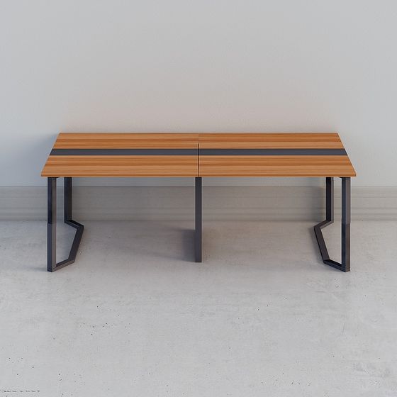 Minimalist Geometric Desk 3D model for Modern Interiors