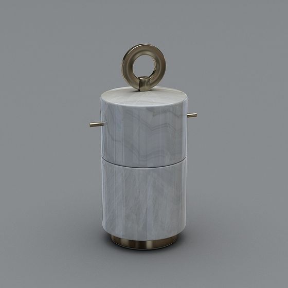 Elegant Storage Jar 3D model for Modern Aesthetics
