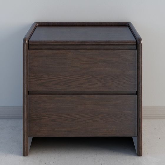 Unique Low-Poly Bedside Table 3D Model