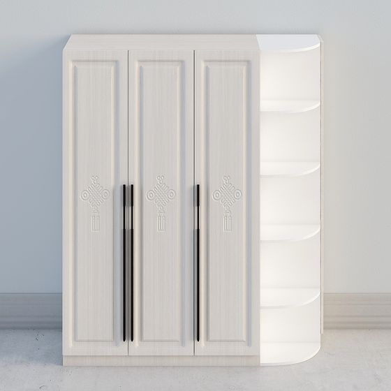 Elegant Minimalist Storage Cabinet 3D model