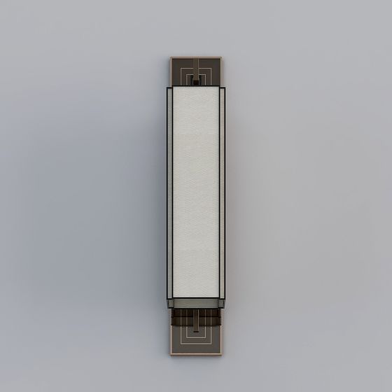 Elegant Low-Polygonal Wall Lamp 3D model
