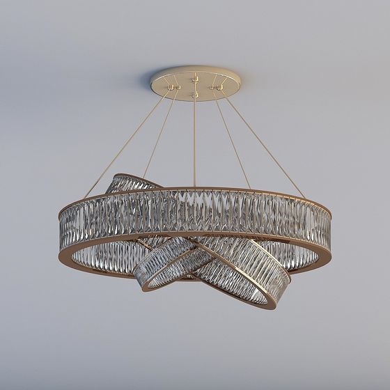 Crystal Interweave Chandelier 3D model
