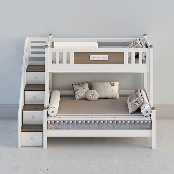 Super Star Bunk Bed 3D model