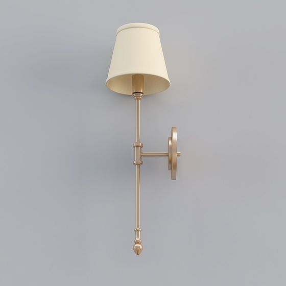 Elegant Wall Lamp 3D model for Modern Interiors