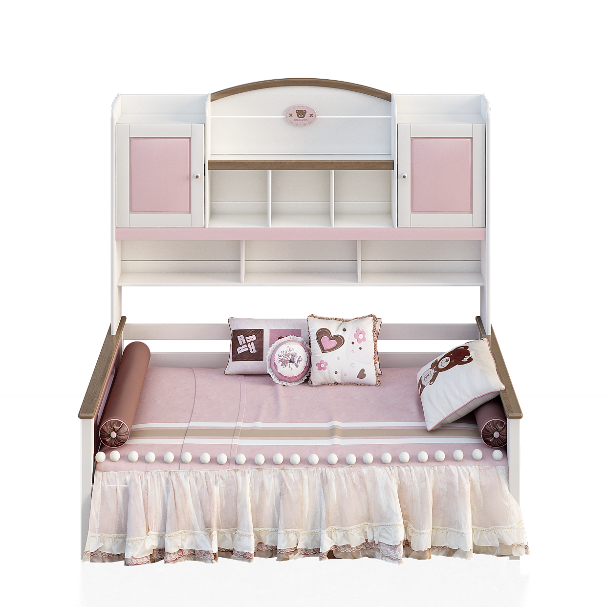 Princess Cottage Bed 3D Model – Fairy-Tale Bedroom Design