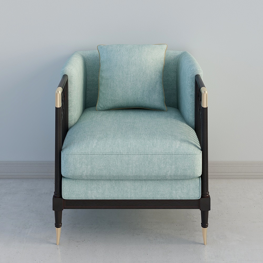 F002-Classic American Phil Rishee SD CFH442-3D single sofa