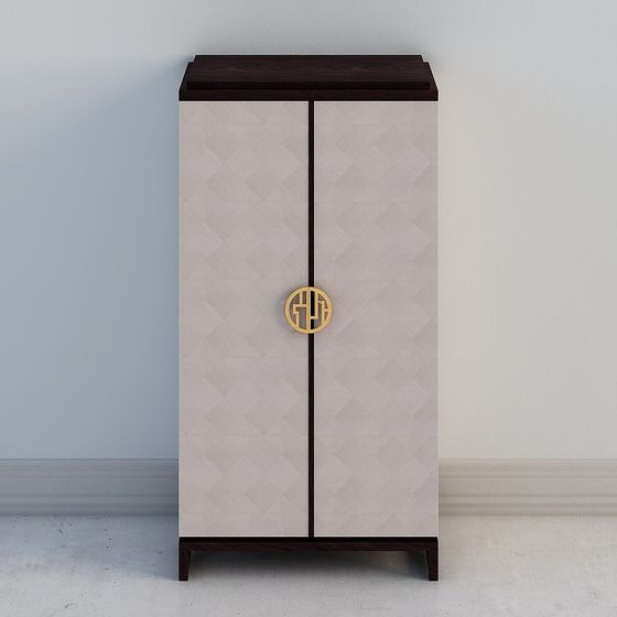 Elegant Chinese Folding Screen 3D model