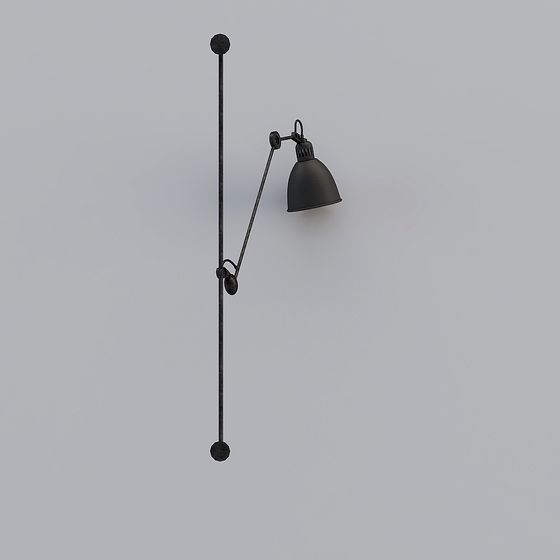Industrial Style Wall Light 3D model