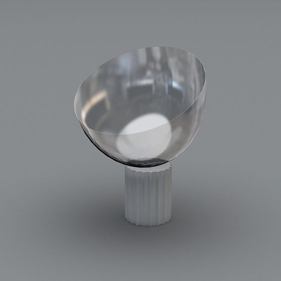 Lustrous 3D Model of a Colorful Wine Glass