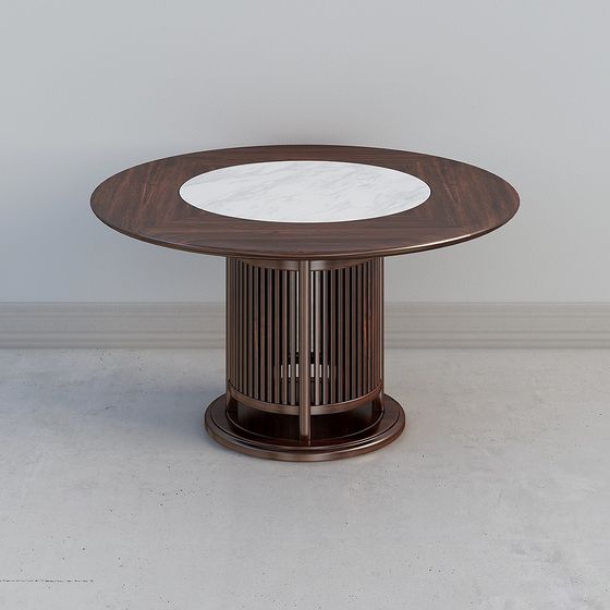 Elegant Round Table 3D model for Modern Interiors