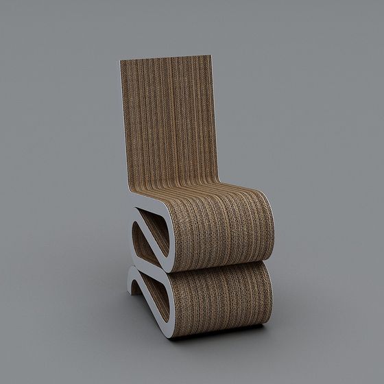 Low Poly Elegant Chair 3D model