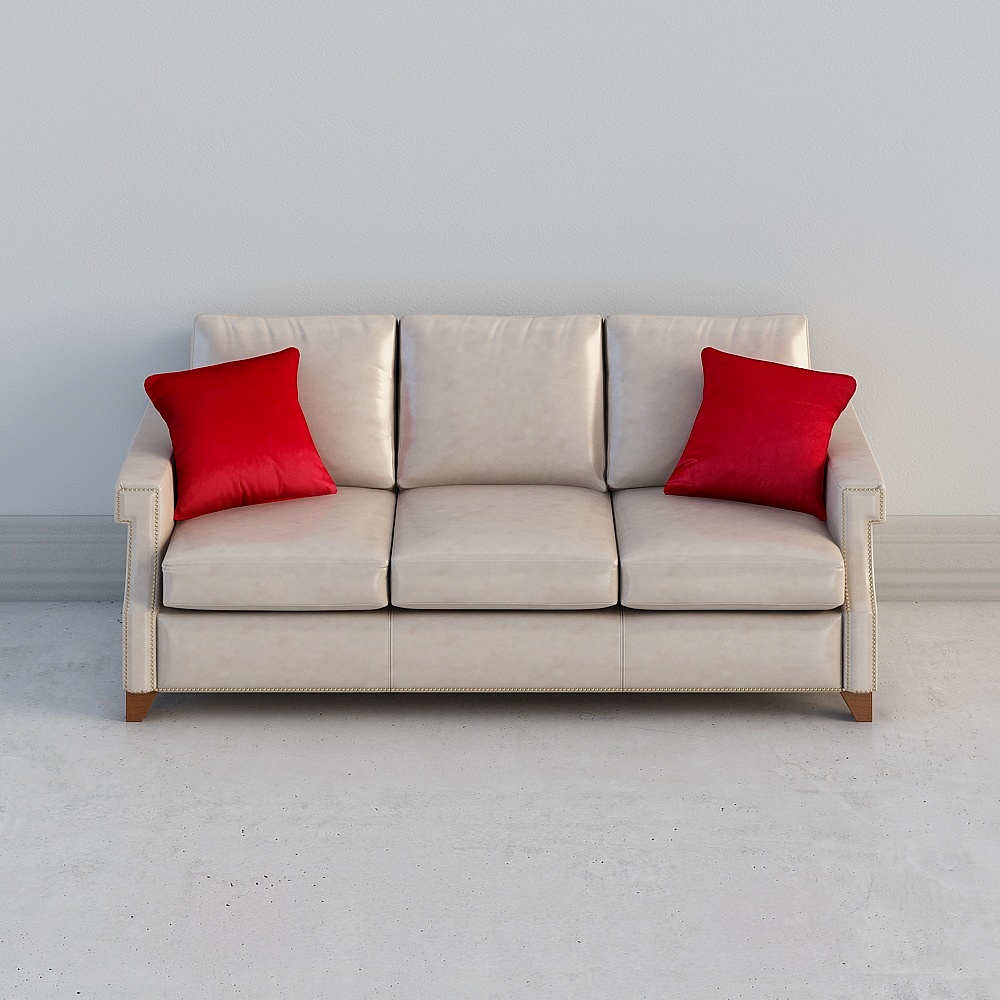 F002-Klassisch Amerikanisch Phil Rishee SD F410-3 Dreisitzer Sofa