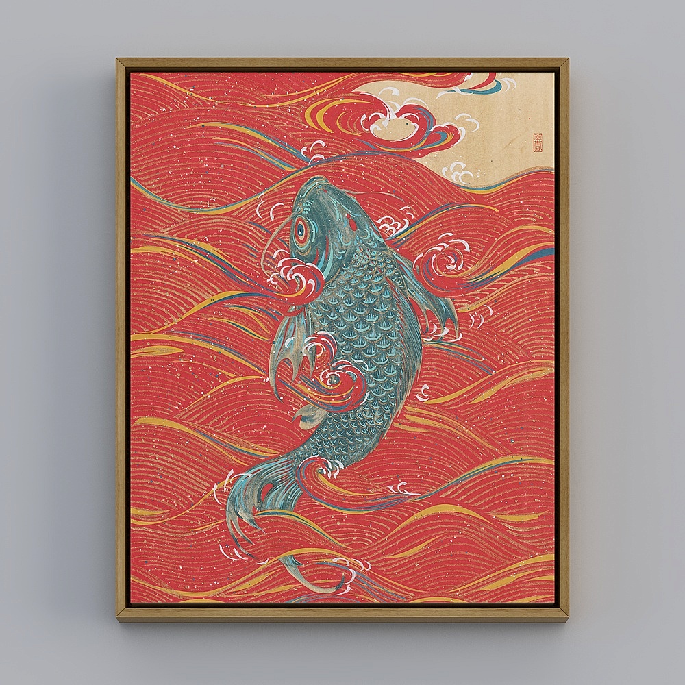 Baxter GoodRestaurant Tea Room Brown Box 43x53cm Fish Leap bqy158g-x-1-2