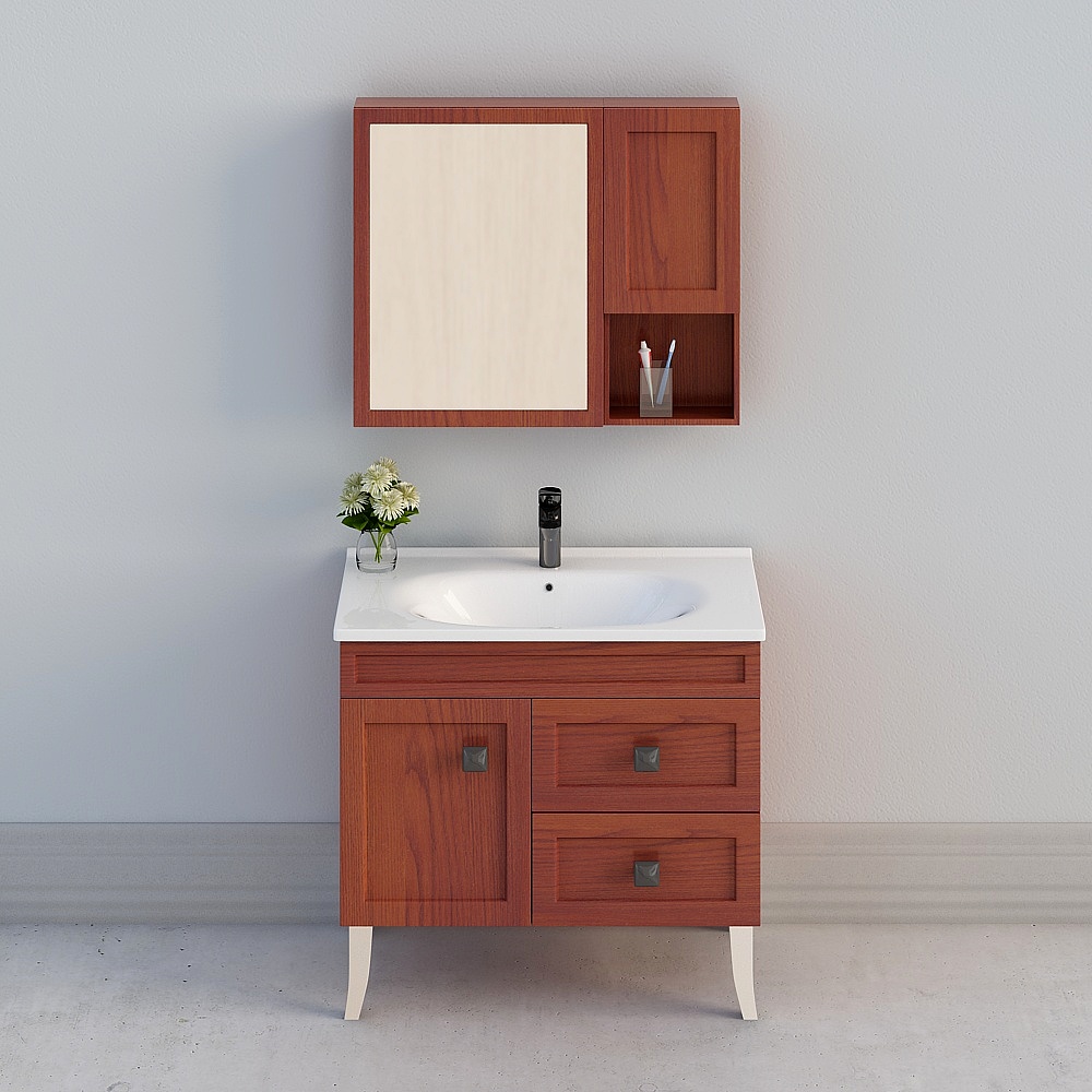 Wrigley Bathroom - Fifan series solid wood APGM10L3230-F-bathroom cabinet