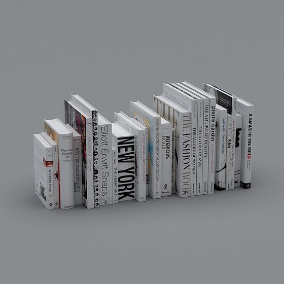 Elegant Bookshelf Collection 3D model