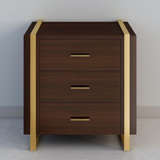 Modern Luxe Nightstand 3D model