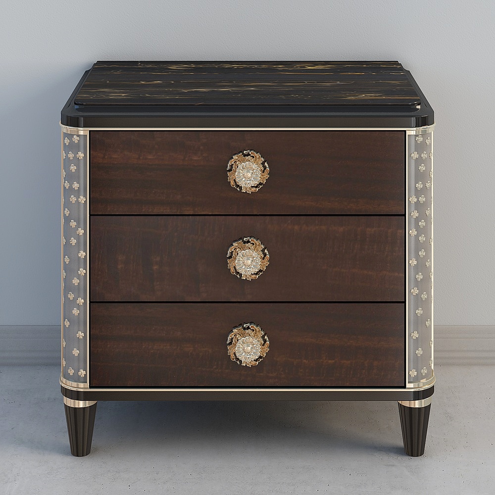 Trois tables de chevet de la famille Jing Caishi