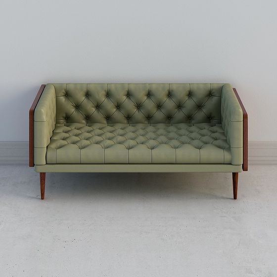 Mid-Century Modern Sofa 3D model for Creative Projects