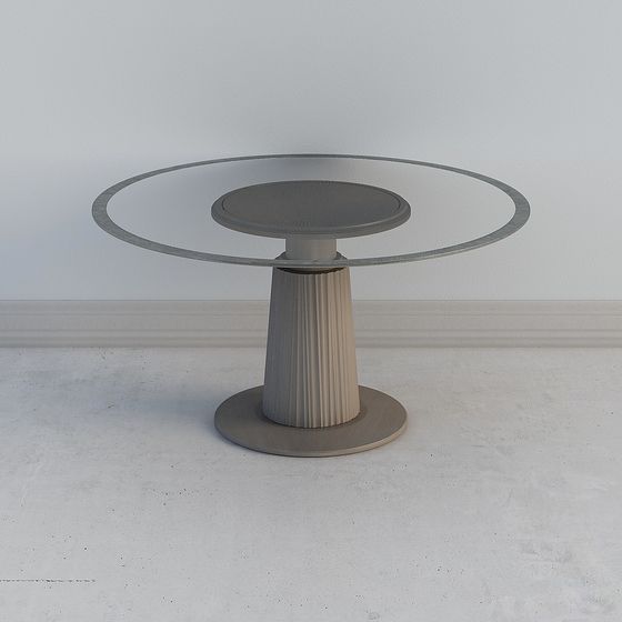 Stylish Round Table 3D model for Contemporary Spaces