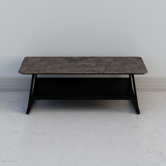 Urban Style Long Table 3D model for Creative Projects