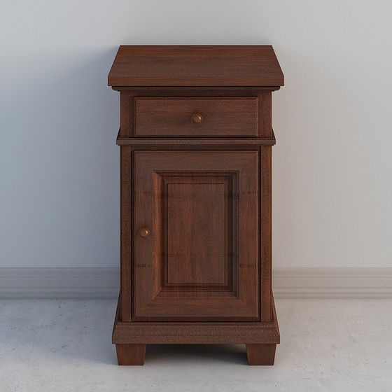 Vintage Nightstand 3D Model for Modern Design