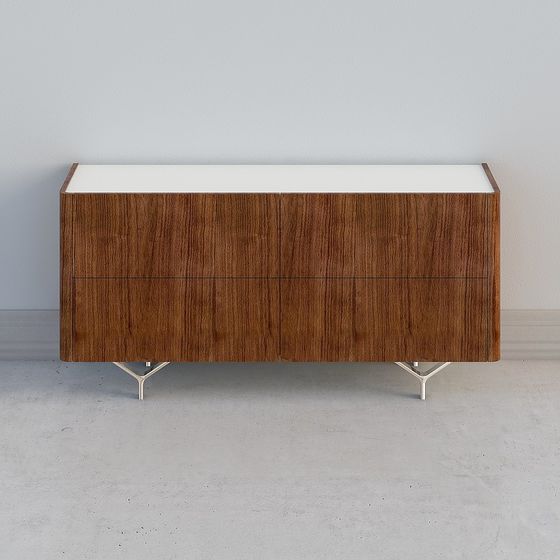 Sleek Sideboard Modern Minimalist 3D model