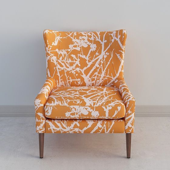 Stylish Low-Polygon Chair 3D model for Creative Spaces