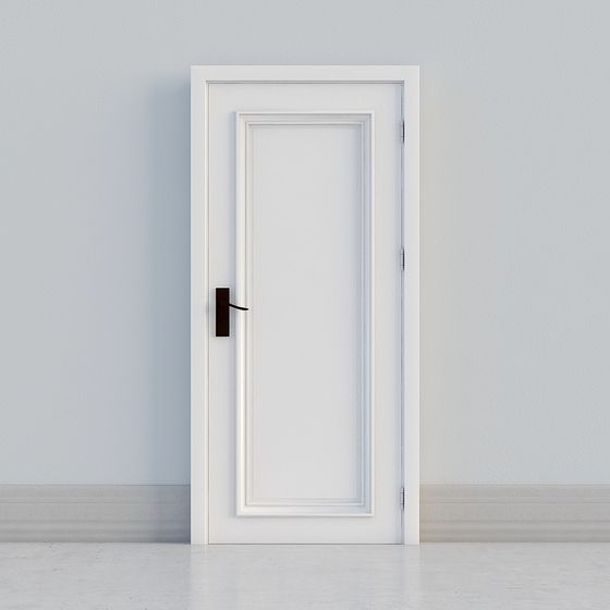 Elegant White Door 3D model for Creative Projects