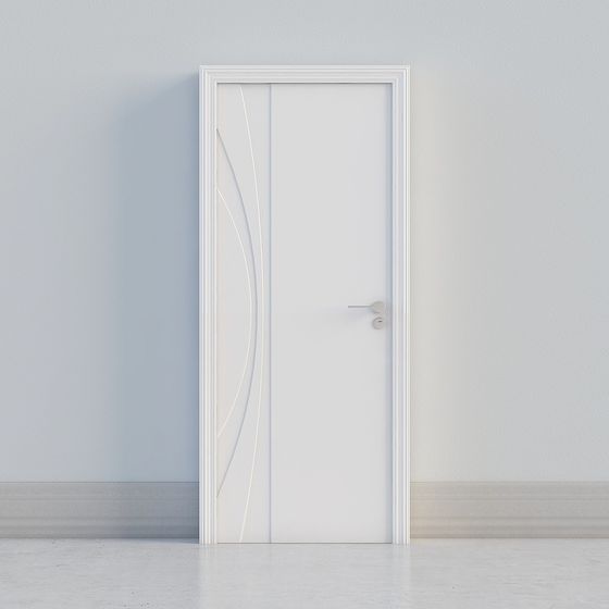 Streamlined Door 3D model - Minimalist Design