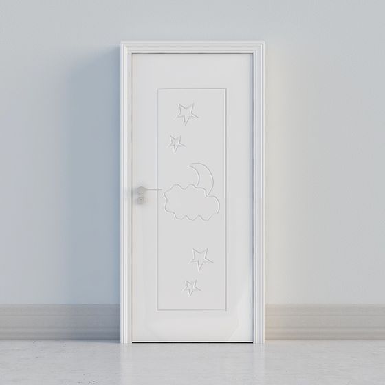 Mystical Moonlit Door 3D model