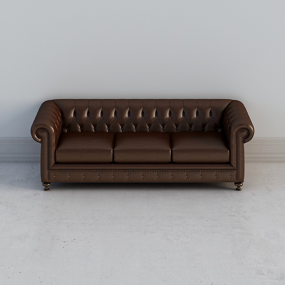 Canapé en cuir Andrea 4 places