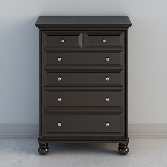 Urban Minimalist Chest of Drawers 3D model