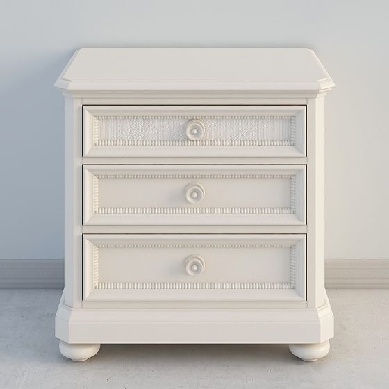 Table de chevet en parchemin blanc de 26 pouces des jardins de jasmin