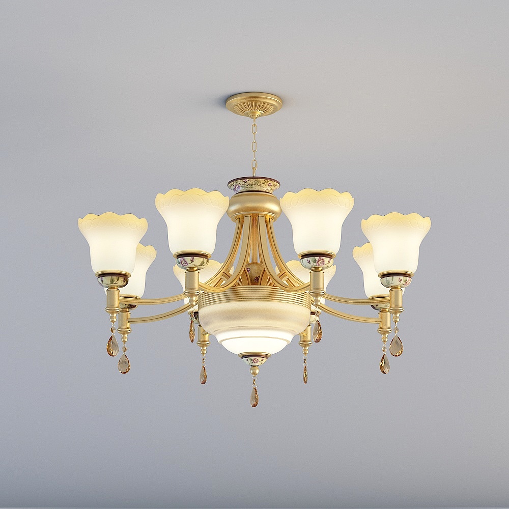 Royal Elegance Chandelier 3D model