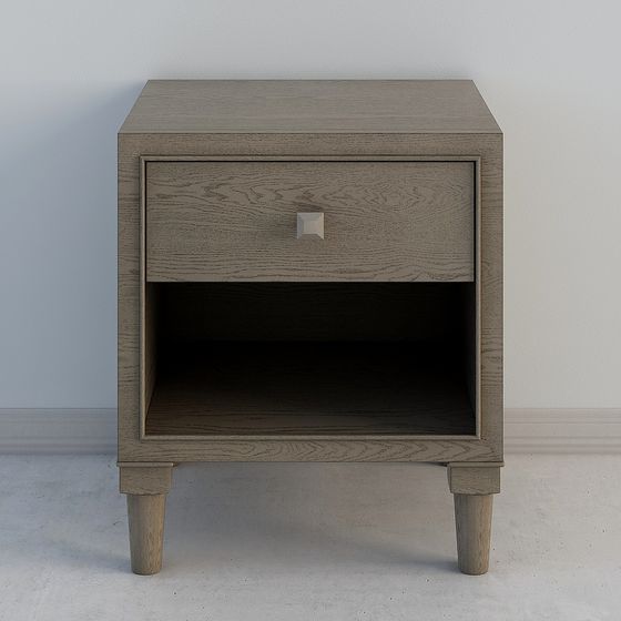 Mid-Century Modern Nightstand 3D model