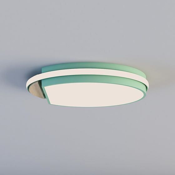 Elegant Round Ceiling Light 3D model for Interior Design