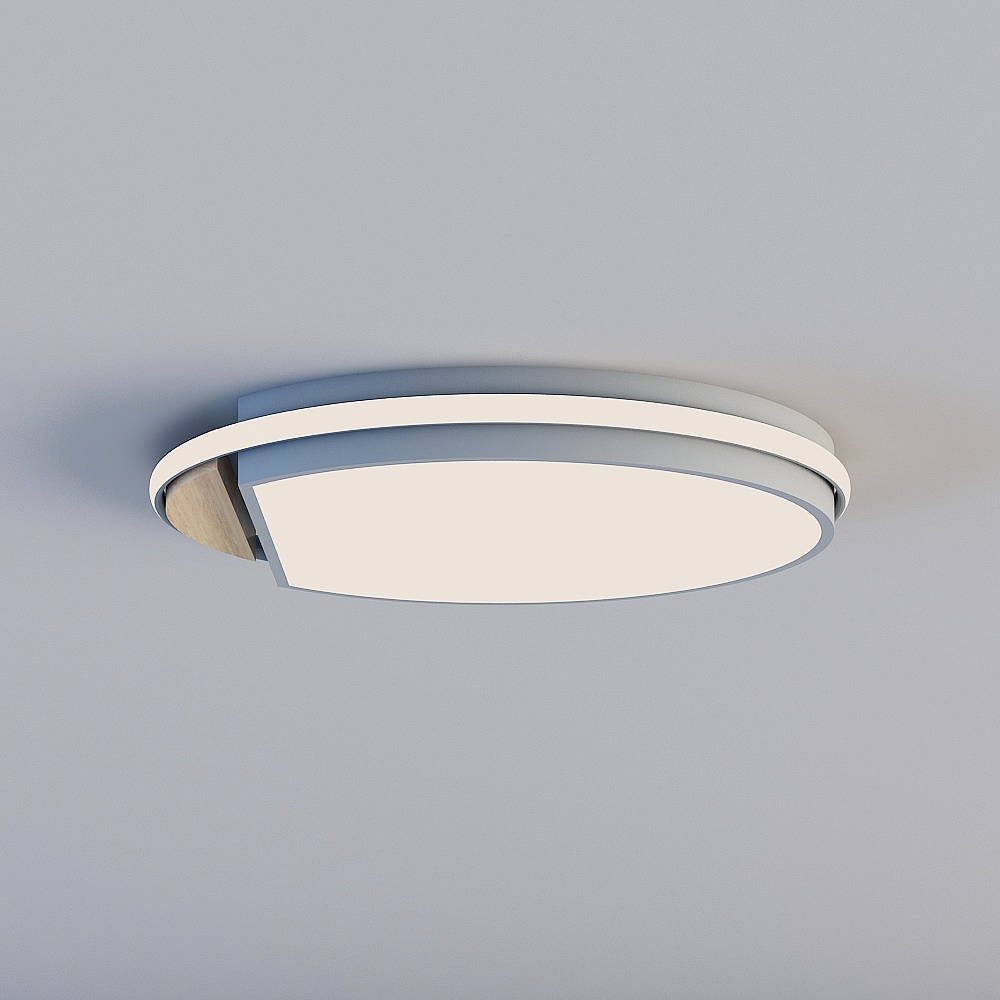 SCLM 3D Lumières · Plafonnier Modern Minimaliste Chambre et Bureau - 7190 Rond-Grand Gris