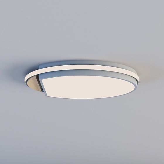 SCLM 3D Lumières · Plafonnier Modern Minimaliste Chambre et Bureau - 7190 Rond-Grand Gris