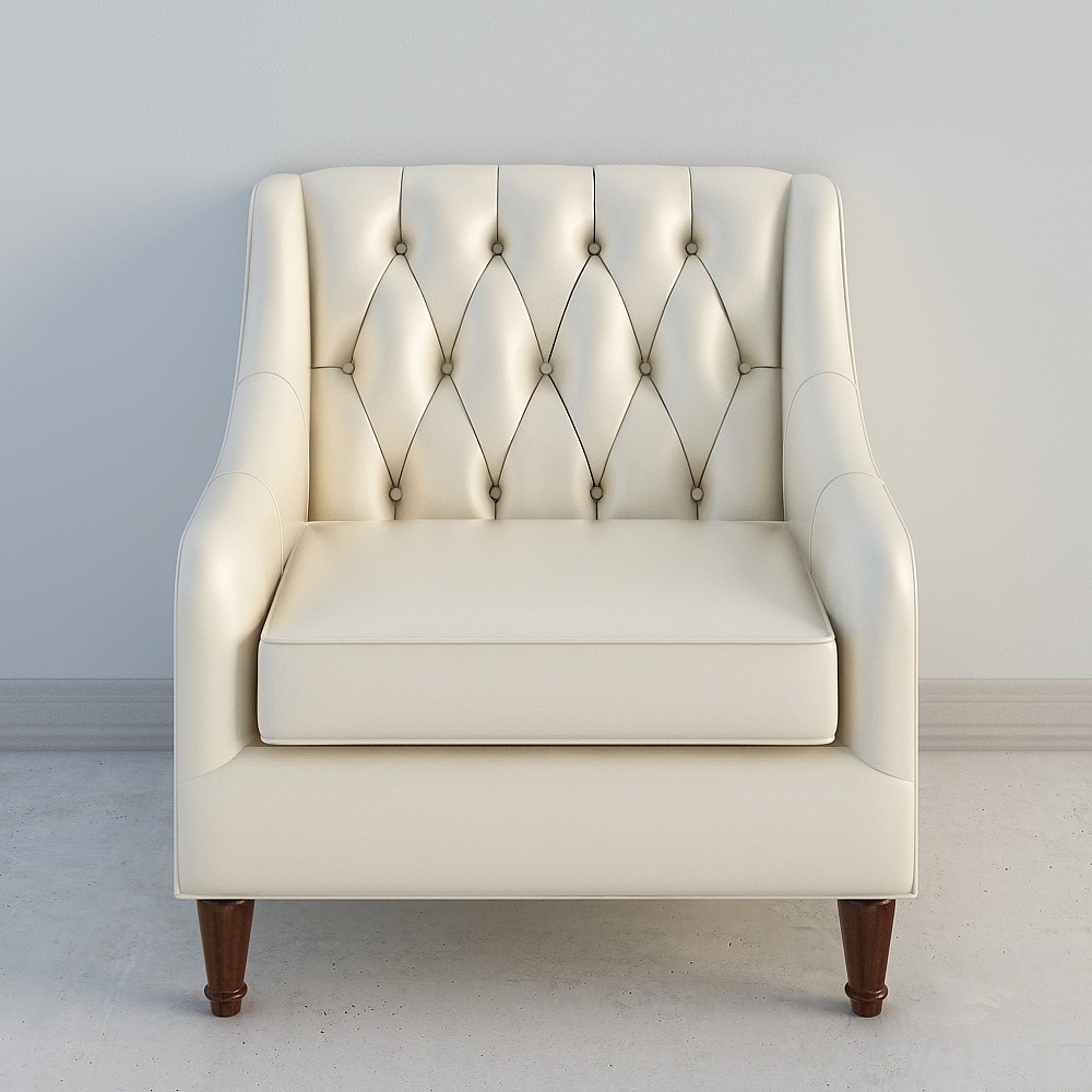 Divano singolo in pelle Carolina