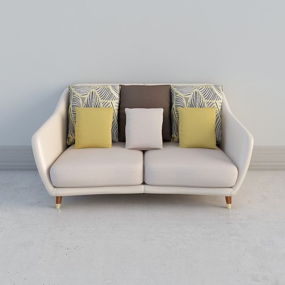 Stylish 3D Sofa Model for Modern Interior Design