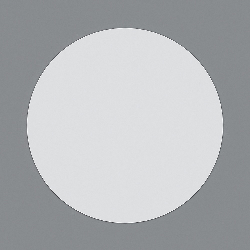 Natürliches solides Teppich rund-grau