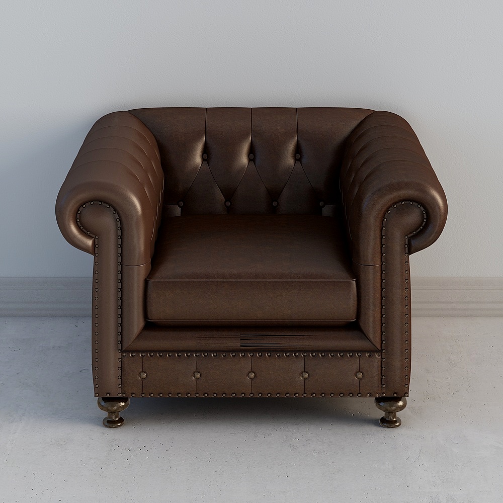 Andrea leather single sofa