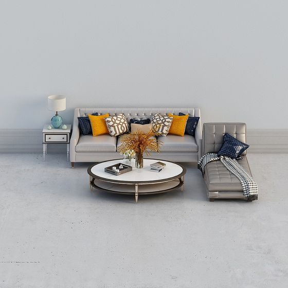 Cozy Living Room Set 3D model