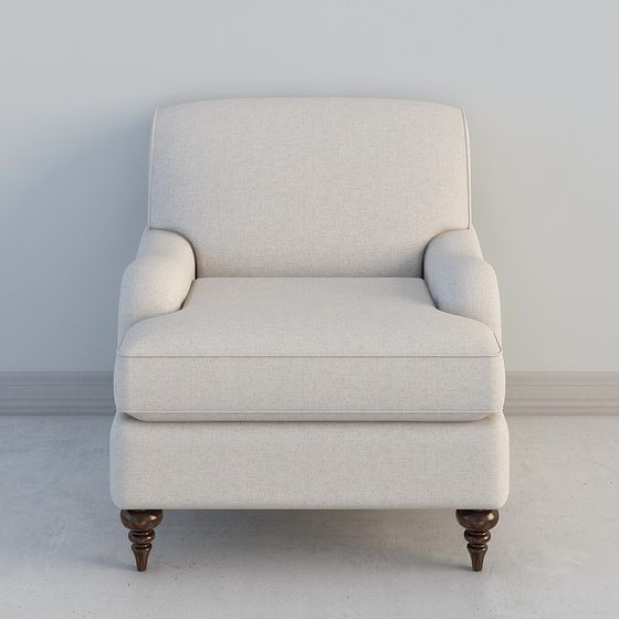 Stylish Comfortable Armchair 3D model for Modern Interiors