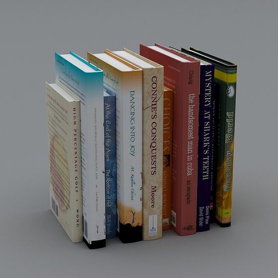 Bookshelf Collection 3D model for Designers