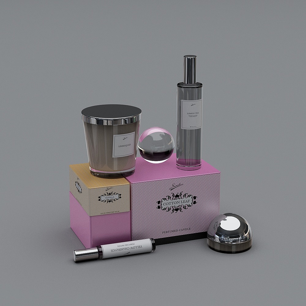 Elegant Scented Gift Box 3D model