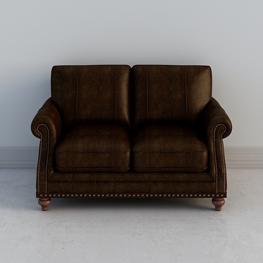 Auston leather double sofa