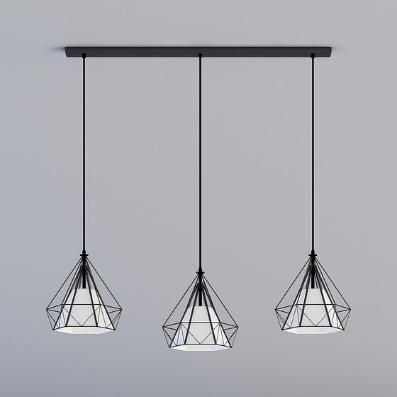 Phare nordique, Lustre _DW-D0106-3Q blanc