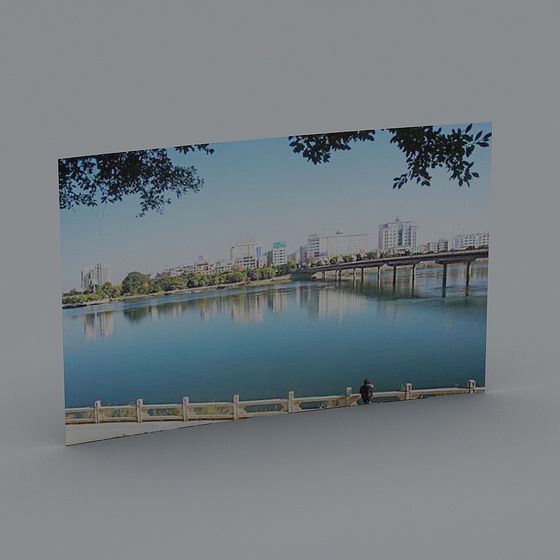 City Lakeside 3D model