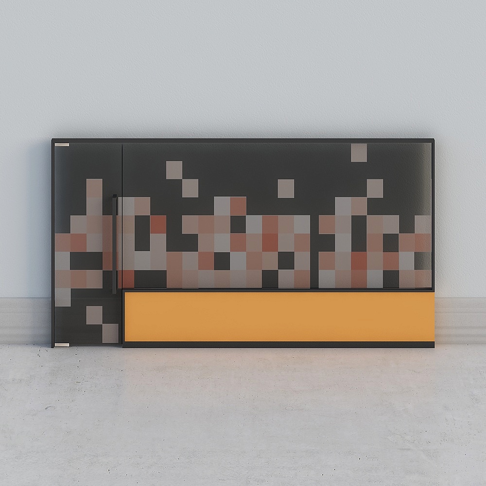 Single door office glass partition4800mmL